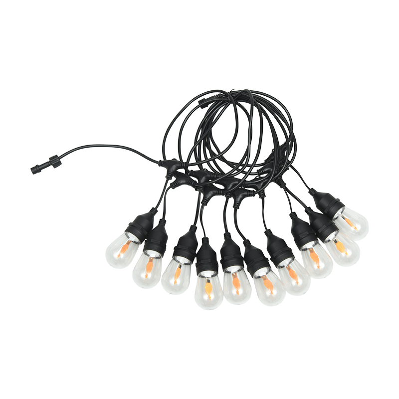 S14 Sarkıt Tipi E27 Spiral Sıcak Beyaz Dize Işıklar 3.5V Alçak Gerilim Güvenlik Modeli