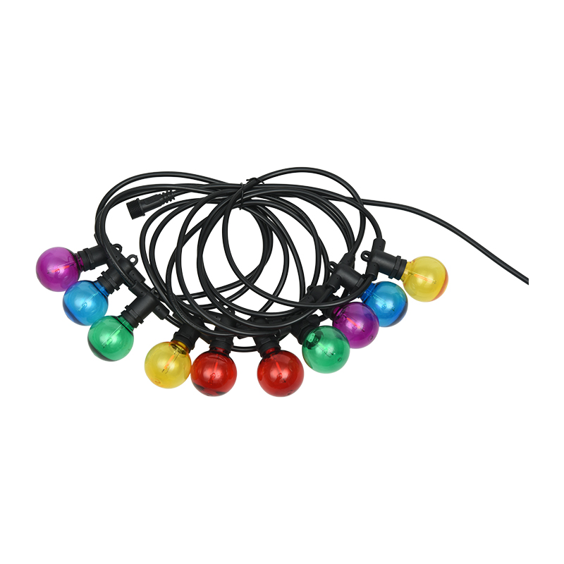 G40 Ball Bubble E12 Spiral Ağızlı Renkli Dekoratif Festoon Aydınlatma